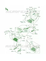 Footrests pour Kawasaki Brute Force 750 4x4i 2008