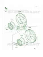 WheelsTiresF8F pour Kawasaki Brute Force 750 4x4i 2008