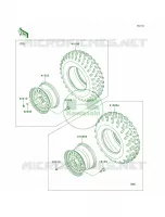 WheelsTiresFAFFBF pour Kawasaki Brute Force 750 4x4i 2008