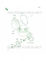 Recoil StarterVF360AE607661  pour Kawasaki Prairie 360 4X4 2008