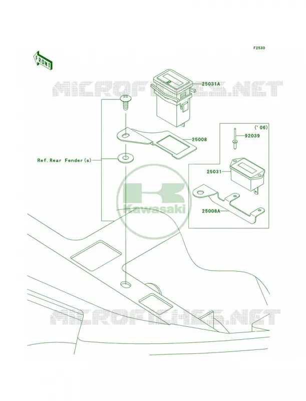 Meters Kawasaki QUAD 360 2008 Prairie 360  KVF360B8F