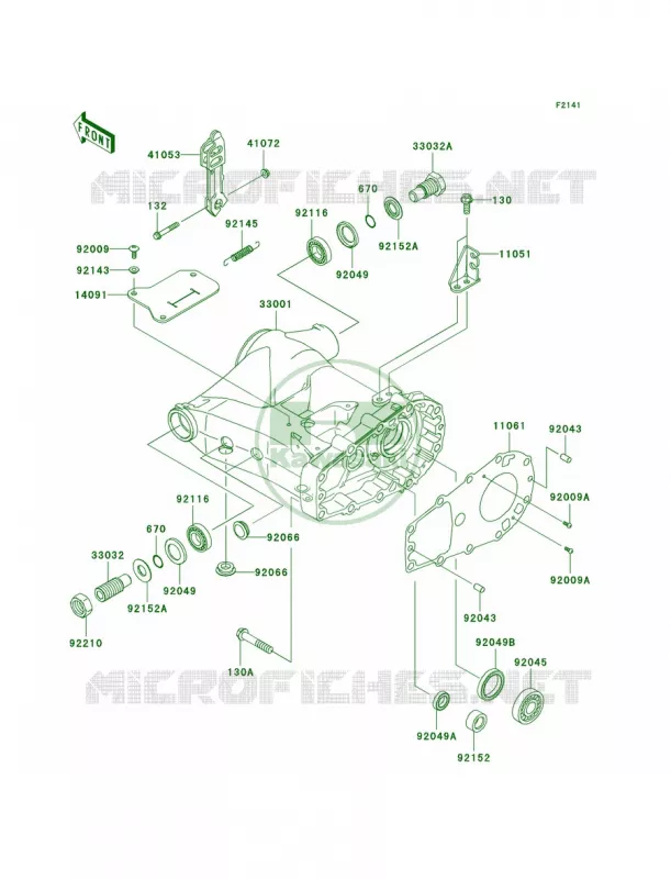 Swingarm Kawasaki QUAD 360 2008 Prairie 360  KVF360B8F