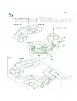 Carriers pour Kawasaki Brute Force 650 4x4 Hardwoods Green HD 2008