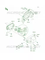 Headlights pour Kawasaki Brute Force 650 4x4 Hardwoods Green HD 2008