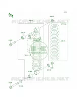 Shock Absorbers pour Kawasaki Brute Force 650 4x4 Hardwoods Green HD 2008