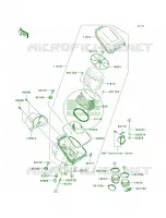 Air Cleaner pour Kawasaki Brute Force 650 4x4i Hardwoods Green HD 2008