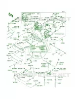 Carburetor pour Kawasaki Brute Force 650 4x4i Hardwoods Green HD 2008