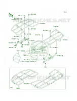 CarriersG6F G9F pour Kawasaki Brute Force 650 4x4i Hardwoods Green HD 2008