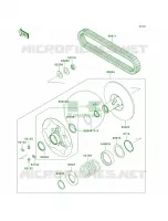 Driven ConverterDrive Belt pour Kawasaki Brute Force 650 4x4i Hardwoods Green HD 2008