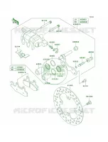 Front Brake pour Kawasaki Brute Force 650 4x4i Hardwoods Green HD 2008