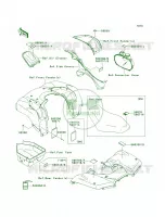 Labels pour Kawasaki Brute Force 650 4x4i Hardwoods Green HD 2008