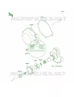 Recoil Starter VF360AE607660 pour Kawasaki Prairie 360 4X4 2007