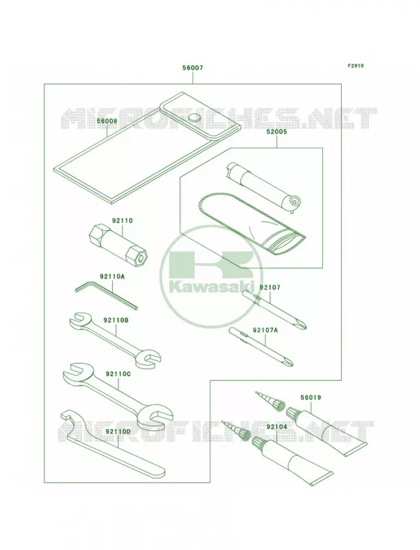 Owner's Tools Kawasaki QUAD 360 2007 Prairie 360  KVF360B7F