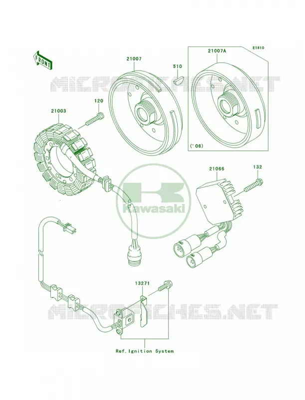 Generator Kawasaki QUAD 360 2007 Prairie 360 4X4 Hardwoods Green HD  KVF360C7F