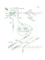 Cables pour Kawasaki Brute Force 650 4x4 Hardwoods Green HD 2007