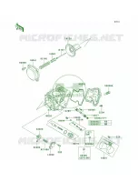 Carburetor Parts pour Kawasaki Brute Force 650 4x4 Hardwoods Green HD 2007