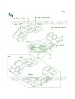 Carriers pour Kawasaki Brute Force 650 4x4 Hardwoods Green HD 2007