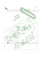 Driven ConverterDrive Belt pour Kawasaki Brute Force 650 4x4 Hardwoods Green HD 2007