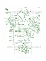 Engine Covers pour Kawasaki Brute Force 650 4x4 Hardwoods Green HD 2007