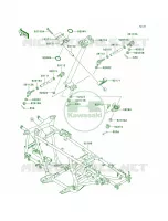 Frame pour Kawasaki Brute Force 650 4x4 Hardwoods Green HD 2007