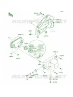 Headlights pour Kawasaki Brute Force 650 4x4 Hardwoods Green HD 2007