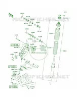 Suspension pour Kawasaki Brute Force 650 4x4 Hardwoods Green HD 2007