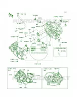 Crankcase pour Kawasaki Brute Force 650 4x4i Hardwoods Green HD 2007