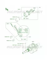 Crankshaft pour Kawasaki Brute Force 650 4x4i Hardwoods Green HD 2007