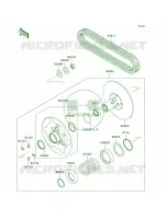 Driven ConverterDrive Belt pour Kawasaki Brute Force 650 4x4i Hardwoods Green HD 2007