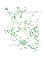 GuardsGAF pour Kawasaki Brute Force 650 4x4i Hardwoods Green HD 2007