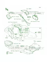 Labels pour Kawasaki Brute Force 650 4x4i Hardwoods Green HD 2007