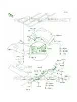 Rear FendersG9FGAF pour Kawasaki Brute Force 650 4x4i Hardwoods Green HD 2007