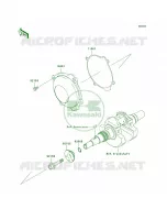Recoil StarterGAF pour Kawasaki Brute Force 650 4x4i Hardwoods Green HD 2007