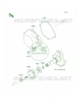Recoil Starter VF360AE607660 pour Kawasaki Prairie 360 4X4 2006