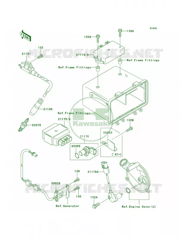 Ignition System Kawasaki QUAD 360 2006 Prairie 360 4X4  KVF360A6F