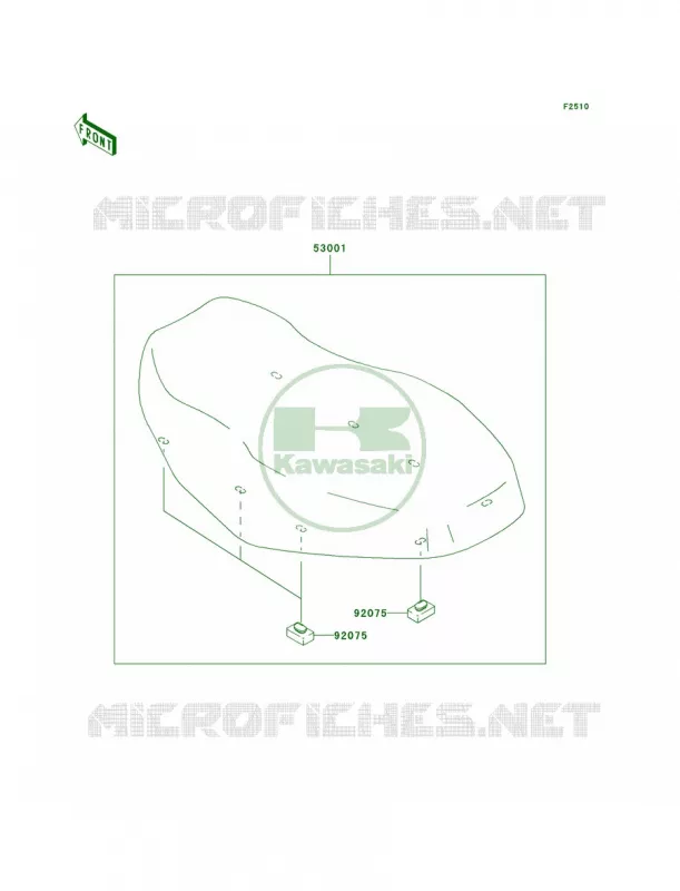 Seat Kawasaki QUAD 360 2006 Prairie 360 4X4  KVF360A6F