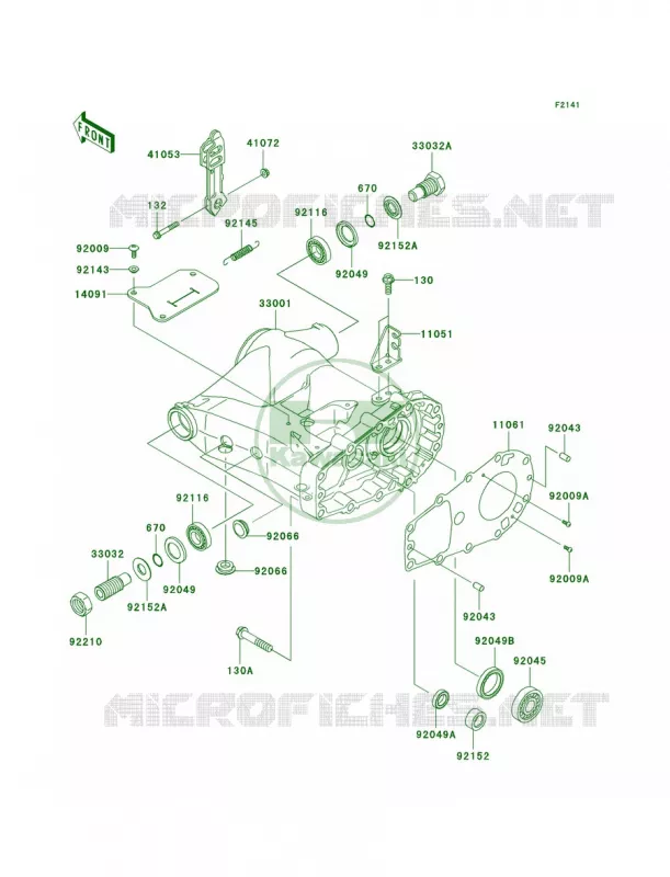 Swingarm Kawasaki QUAD 360 2006 Prairie 360 4X4  KVF360A6F