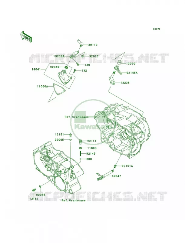 Gear Change Mechanism Kawasaki QUAD 360 2006 Prairie 360  KVF360B6F