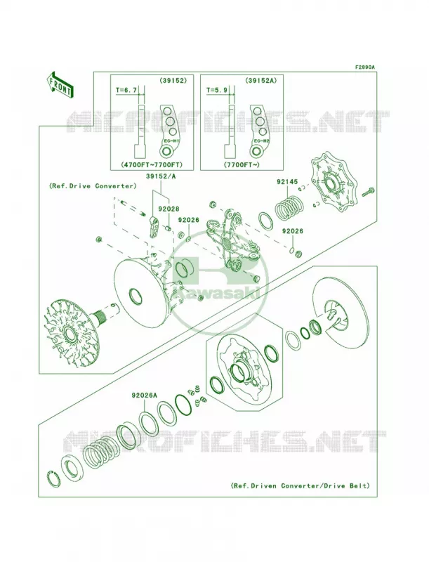 Optional PartsConverter Kawasaki QUAD 360 2006 Prairie 360  KVF360B6F
