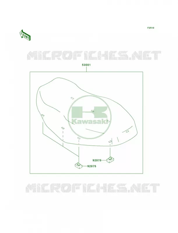 Seat Kawasaki QUAD 360 2006 Prairie 360  KVF360B6F