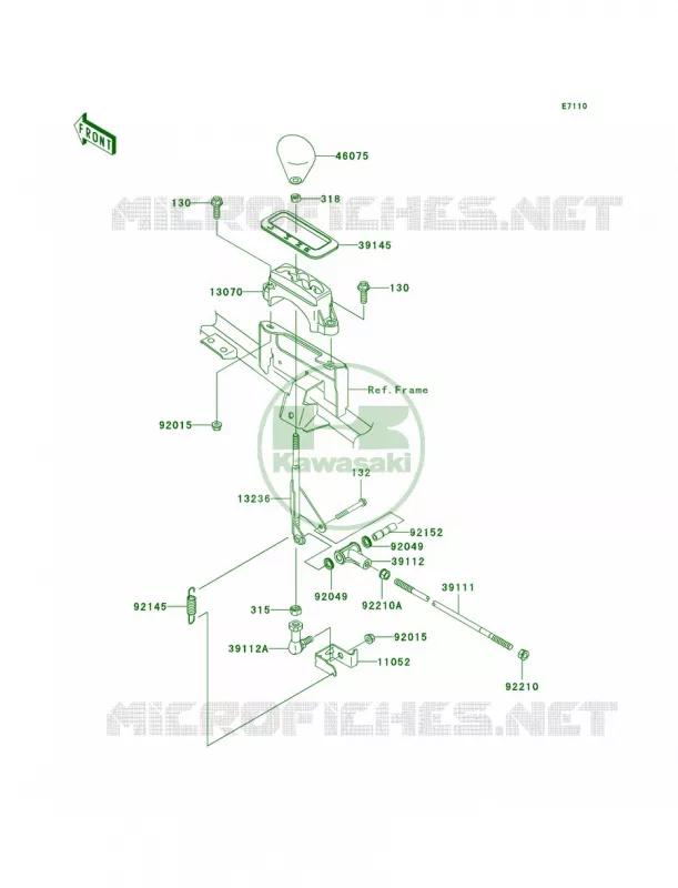 Control Kawasaki QUAD 360 2006 Prairie 360 4X4 Hardwoods Green HD  KVF360C6F