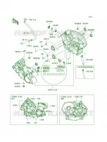 Crankcase pour Kawasaki Brute Force 650 4x4i 2006
