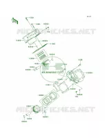 CylinderPistons pour Kawasaki Brute Force 650 4x4i 2006
