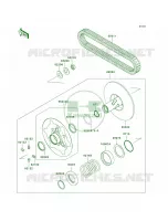 Driven ConverterDrive Belt pour Kawasaki Brute Force 650 4x4i 2006