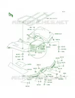 Rear FendersF6F F8F pour Kawasaki Brute Force 650 4x4i 2006