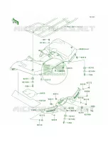 Rear FendersF9FFAF pour Kawasaki Brute Force 650 4x4i 2006