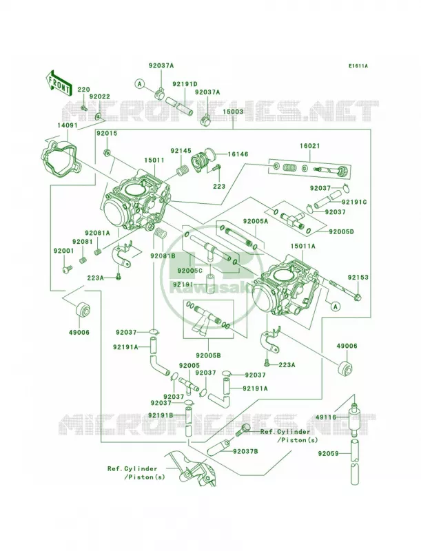 CarburetorCN Kawasaki QUAD 700 2006 Prairie 700 4x4  KVF700A6F