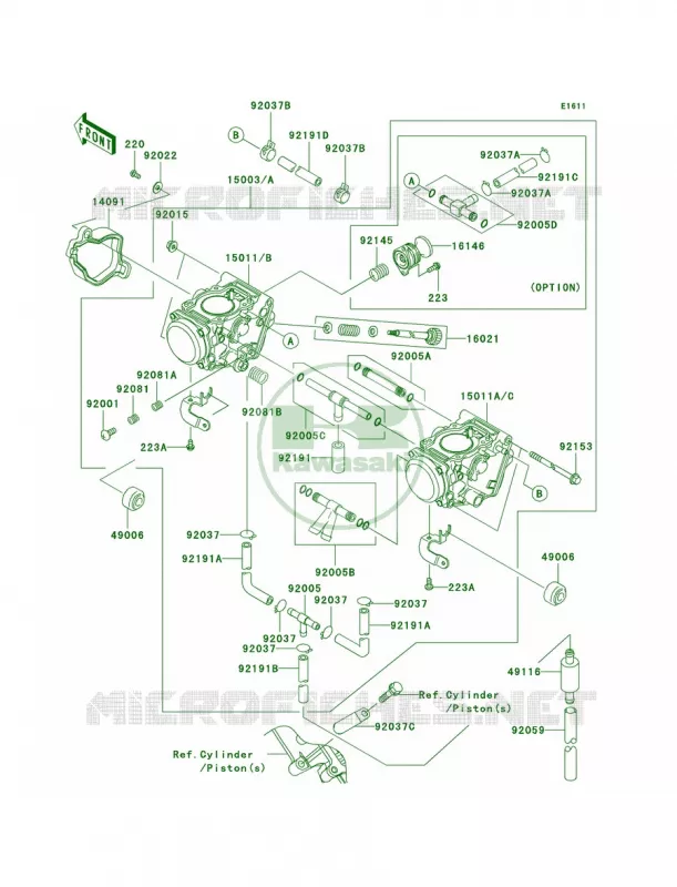 CarburetorUS Kawasaki QUAD 700 2006 Prairie 700 4x4  KVF700A6F
