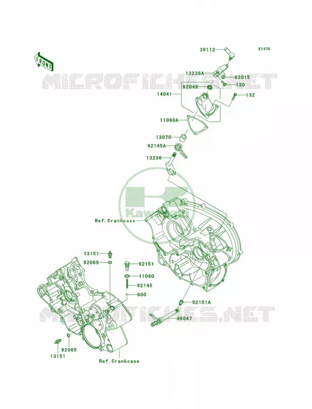 Gear Change Mechanism Kawasaki QUAD 700 2006 Prairie 700 4x4  KVF700A6F