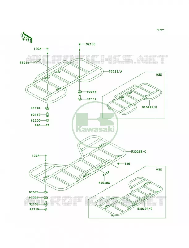 Carriers Kawasaki QUAD 360 2005 Prairie 360  KVF360-B3